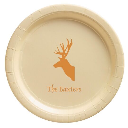 Deer Buck Paper Plates